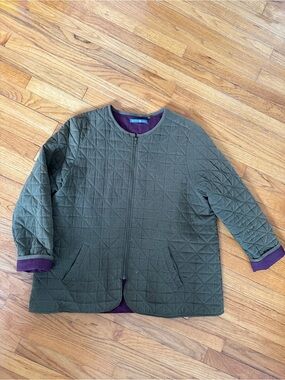 Quilted Olive Green Jacket